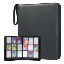 Álbum para Cartas OnMove com 324 Bolsos em Couro PU Preto Grande Álbum para Cartas OnMove com 324 Bolsos em Couro PU Preto Grande