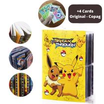 Álbum Para Cartas Pokémon Capacidade 240 Cards Pikachu Eevee