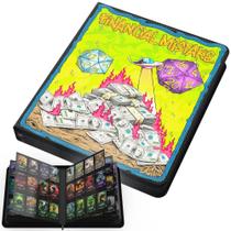 Álbum para cartas Realm Guard com capacidade para 480 cartas em couro PU Álbum para cartas Realm Guard com capacidade para 480 cartas em couro PU