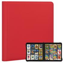 Álbum para cartas SKYHJK 480 bolsillos impermeable rojo