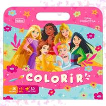 Álbum para Colorir Personagem Maleta Princesas 8 Folhas + 68 Adesivos Tilibra