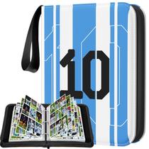 Álbum para fichário efunny com 900 bolsos à prova dágua para cards de futebol