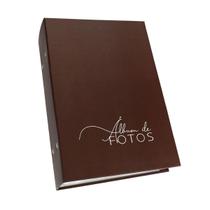 Album Para Fotos 10X15 /512 Fotos Marrom Fosco Vintage Lindo - Clip