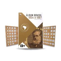 Álbum para moedas Brasil 1854 a 1887 - (Dom Pedro II) - Numismática Coan