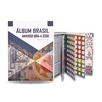Álbum para Moedas Brasil Anverso 1994 a 2030 - Numismática Coan