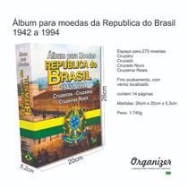 Álbum para moedas da Republica do Brasil 1942 a 1994 - Organizer