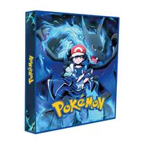 Álbum Pasta Fichário Pokémon Ash e Mega Charizard Capa Dura Reforçardo Para Colecionar Cards Cartas - Pokémon Cards Copag