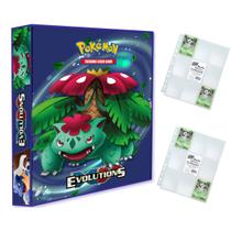 Álbum Pasta Fichário Pokemon com 20 Folhas YES 9 Bolsos XY - Evoluções Venusaur Blastoise Capa Dura Álbum Pasta Fichário Pokemon com 20 Folhas YES 9 Bolsos XY - Evoluções Venusaur Blastoise Capa Dura