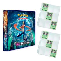 Álbum Pasta Fichário Pokemon com 20 Folhas YES Sol e Luz - Luz Proibida - Para Cards Pokémon ou outras cartas para colecionar Álbum Pasta Fichário Pokemon com 20 Folhas YES Sol e Luz - Luz Proibida - Para Cards Pokémon ou outras cartas para colecionar