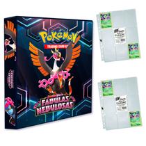 Album Pasta Fichário Pokemon Escarelete e Violeta Fábulas Nebulosas com 20 Folhas 9 Bolsos YES TCG Album Pasta Fichário Pokemon Escarelete e Violeta Fábulas Nebulosas com 20 Folhas 9 Bolsos YES TCG