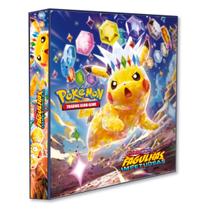 Álbum Pasta Fichário Pokemon Escarlate e Violeta Fagulhas Impetuosas Capa Dura Reforçado Cards TCG
