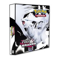 Álbum Pasta Fichário Pokemon Escarlate e Violeta Fogo Branco Capa Dura Reforçado para Guardar Cards Álbum Pasta Fichário Pokemon Escarlate e Violeta Fogo Branco Capa Dura Reforçado para Guardar Cards