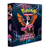 Álbum Pasta Fichário Pokemon Escarlete e Violeta Fábulas Nebulosas Capa Dura Reforçado Coleção Cards