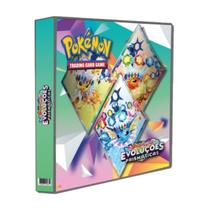 Álbum Pasta Fichário Pokemon Evoluções Prismáticas Capa Dura Reforçado Coleção Escarlate e Violeta Álbum Pasta Fichário Pokemon Evoluções Prismáticas Capa Dura Reforçado Coleção Escarlate e Violeta