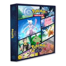 Álbum Pasta Fichário Pokemon GO Pikachu Charmander Squirtle MewTwo Capa Dura Reforçado Colecionador Álbum Pasta Fichário Pokemon GO Pikachu Charmander Squirtle MewTwo Capa Dura Reforçado Colecionador