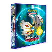 Álbum Pasta Fichário Pokémon Sun & Moon Guardians Rising Capa Dura Reforçado Para Colecionar Cards Álbum Pasta Fichário Pokémon Sun & Moon Guardians Rising Capa Dura Reforçado Para Colecionar Cards