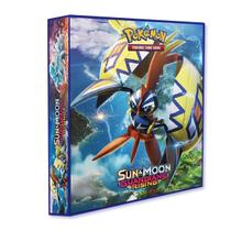 Álbum Pasta Fichário Pokémon Sun & Moon Guardians Rising Capa Dura Reforçado Para Colecionar Cards