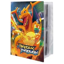 Álbum Pasta Fichário Pokemon XY Break Throug 30 Folhas 4 Bolsos Para Colecionar Guardar Cards Cartas