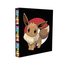 Álbum Pasta Fichário Preto Pokémon Eevee Capa Dura Reforçado Para Colecionar Cards Cartas Personagem Álbum Pasta Fichário Preto Pokémon Eevee Capa Dura Reforçado Para Colecionar Cards Cartas Personagem