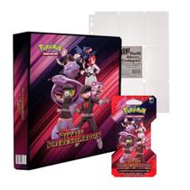 Álbum Pokemon Rivais Predestinados com 1 Blister e 10 Folhas Álbum Pokemon Rivais Predestinados com 1 Blister e 10 Folhas
