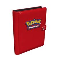 Álbum Premium Ultra Pro para Cartas de Pokémon con Fundas de 4 Bolsillos - Rojo