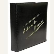 Álbum preto 2 argolas p/ 300 moedas - (acompanha 15 folhas p/ 20 moedas)