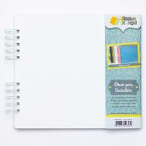 Album Scrapbook Assinatura Capa Dura 30,5x30,5cm Branco