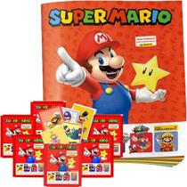 Álbum Super Mario Hora Brincar + 100 Figurinhas 20 Envelopes