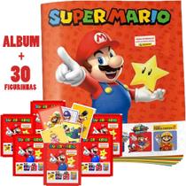 Álbum Super Mario Hora Brincar + 30 Figurinhas Em 6 Envelopes Mario e Luigi Álbum Super Mario Hora Brincar + 30 Figurinhas Em 6 Envelopes Mario e Luigi