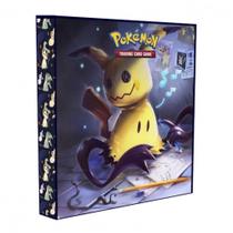 Album tipo fichario pokemon para cartas - mimikyu + 10 folhas plasticas de 9 bolsos Album tipo fichario pokemon para cartas - mimikyu + 10 folhas plasticas de 9 bolsos
