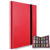 Álbum Trading Card Sleeves Binder MULOVE 360 Pockets Red