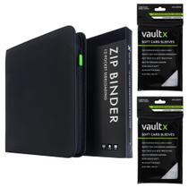 Álbum Vault X com Zíper e 12 Bolsos com 400 Protetores para Cartas Álbum Vault X com Zíper e 12 Bolsos com 400 Protetores para Cartas