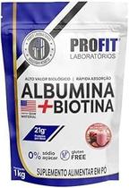 Albumina + Biotina Profit Refil 1kg Morango