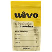 Albumina Naturovos Proteina da Clara Ovo Uevo 1kg S/ Lactose Sabor, Cor e Tamanho:Baunilha