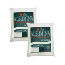 Albumina Pura 1kg - Proteína 80% - Suplemento Integral - Natural - CP Ovos - 2x500g