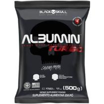 Albumina Turbo Black Skull Proteína Zero Lactose Da Clara Do Ovo - Refil 500g