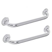 Alça Apoio 40cm Barra Suporte Anti Queda Kit 2 Uni Acessibilidade Idoso Pcd Gestante Criança Box Banheiro Escada Varanda Corrimao Segurança