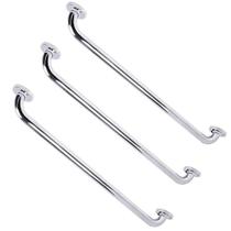 Alça Apoio 70 Cm Barra Inox Kit 3 Uni Suporte Acessibilidade Gestante Idoso Criança Deficiente