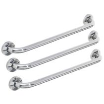 Alça Apoio Banheiro Inox 40cm Barra Idoso Cadeirante Kit 16 un