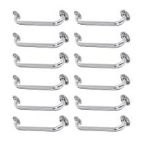 Alça Apoio Banheiro Kit 12 uni Inox 50cm Idoso Cadeirante Acessibilidade Deficiente Segurança Banheiro Corredor Alça Apoio Banheiro Kit 12 uni Inox 50cm Idoso Cadeirante Acessibilidade Deficiente Segurança Banheiro Corredor