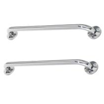 Alça Apoio Inox Barra Kit 2 Uni 60cm Banheiro Alça Apoio Inox Barra Kit 2 Uni 60cm Banheiro