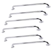 Alça Barra Apoio 70cm Inox Kit 5 Uni Criança Idoso Acessibilidade Gestante Deficiente Segurança Anti Queda Acidente Banheiro