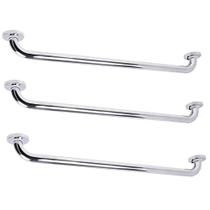 Alça Barra Apoio Kit 3 Uni Inox 70cm Idoso Criança Gestante Banheiro Suporte Acessibilidade Deficiente Segurança