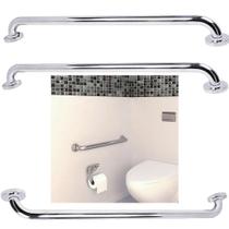 Alça Barra Apoio Suporte 70 Cm Kit 3 Uni Acessibilidade Criança Idoso Gestante Deficiente Segurança Anti Queda Acidente Banheiro Casa