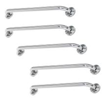 Alça Barra de Apoio 80cm Acessibilidade Kit 5 Unidades Idoso Cadeirante Deficiente Apoio Corredor Segurança Box Banheiro Corrimao Alça Barra de Apoio 80cm Acessibilidade Kit 5 Unidades Idoso Cadeirante Deficiente Apoio Corredor Segurança Box Banheiro Corrimao