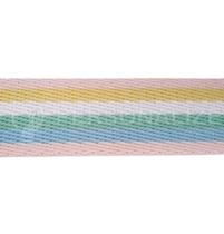 Alça chic listrada arco íris 30 mm 03 metros