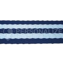 Alça Chic Listrada Azul Bebe e Azul Marinho 30 MM 3 Metros