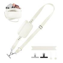 Alça Clip and Go para telefone com carteira Crossbody YFWE Cream Alça Clip and Go para telefone com carteira Crossbody YFWE Cream