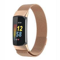 Alça compatível com Fitbit Charge 5 Bands Magnetic Metal