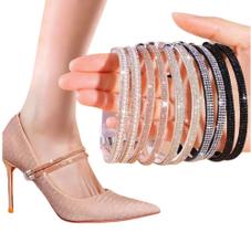 Alça Cordão Cinta elástica cinto fixação tornozelo fivela para sapatos e sandálias